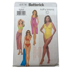 2 for 22 🧵 Butterick 🧵 Swimming Suit and Bikini Sewing Pattern 6578